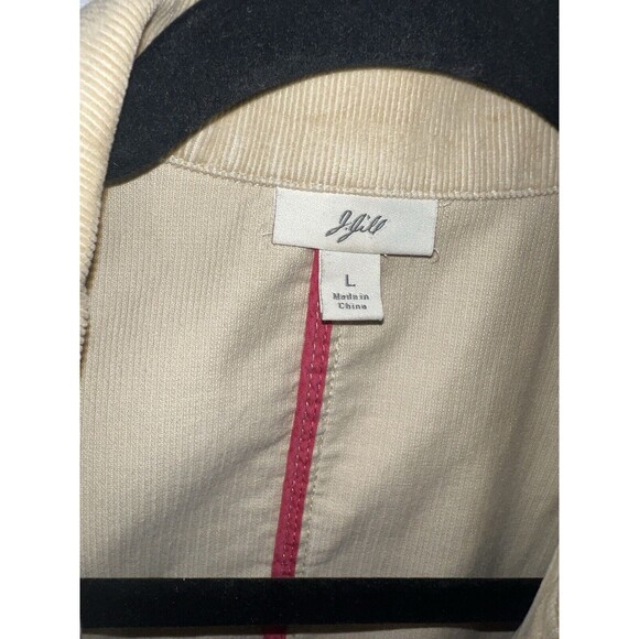 J JILL Jacket Womens L Corduroy Blazer Snap Front Stretch Gilmore Girls inspire - Picture 3 of 8